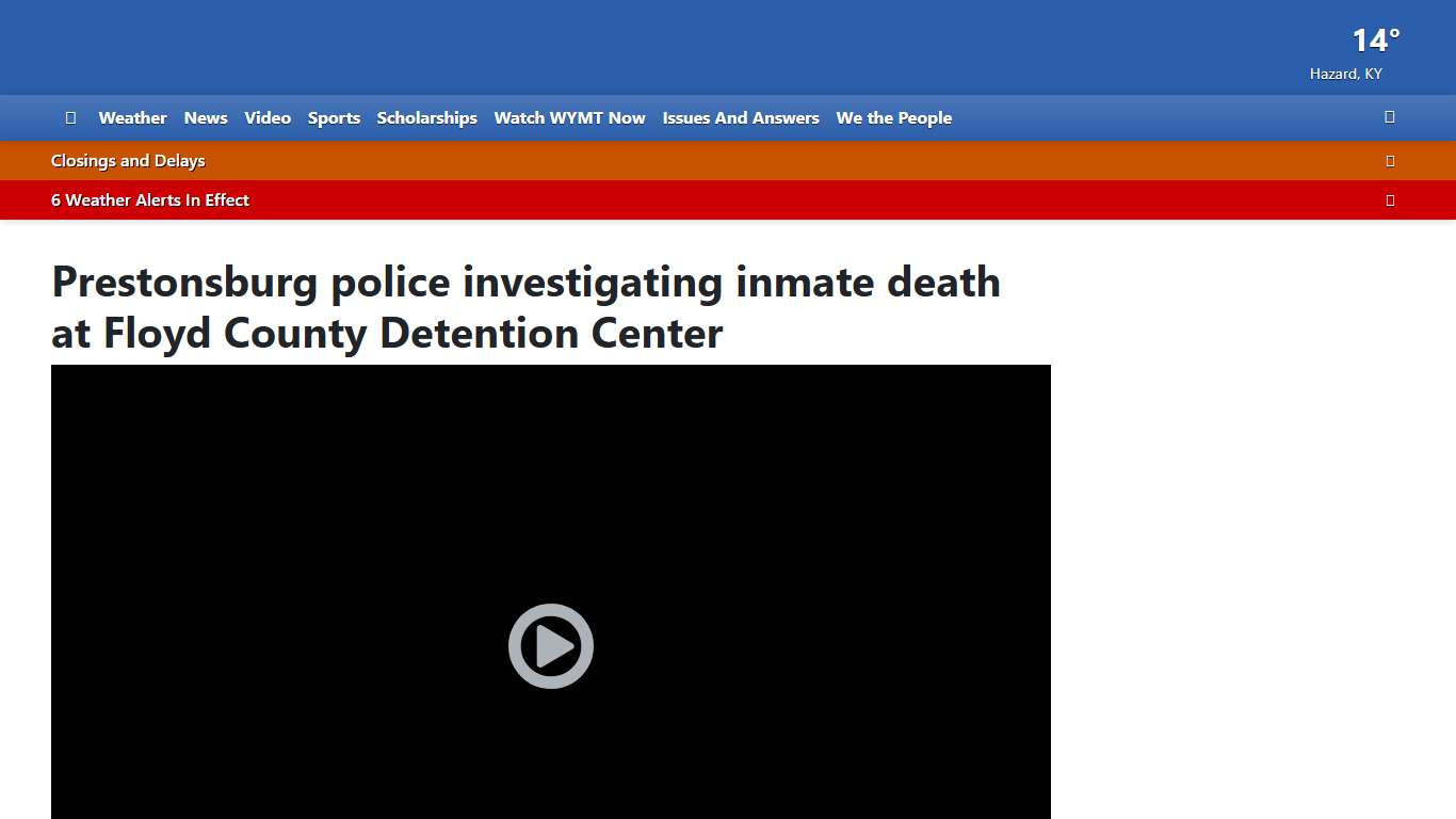 Prestonsburg police investigating inmate death at Floyd County Detention Center